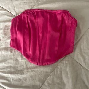 Pink corset top